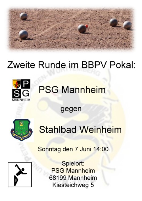 Pokal gegen Stahlbadk